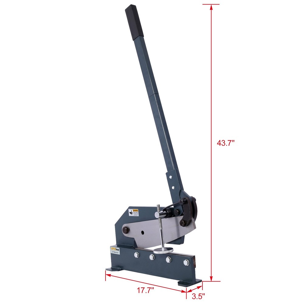 High Precision Industrial 12-Inch Manual Plate Shear Solid Build
