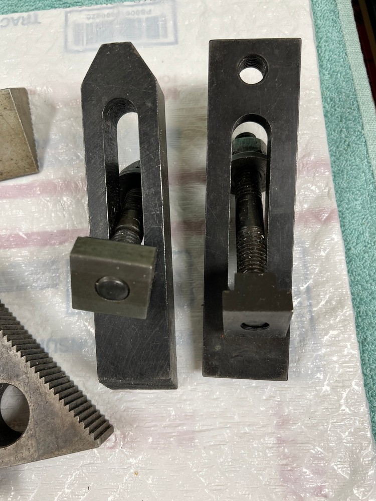 Mill Serrated Triangle Step Blocks & Hold Downs w/ T-Bolts Mill or Drill Tools