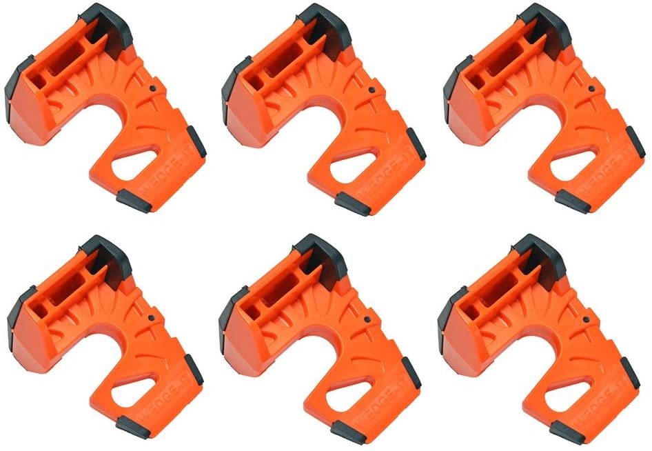 Wedge-It - The Ultimate Door Stop - Orange (6 Pack)