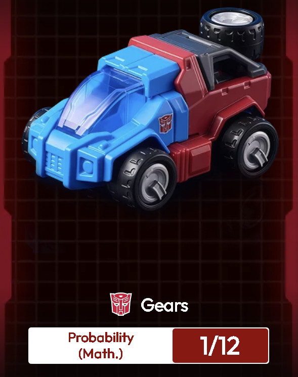 Blokees Transformers Wheels Roll Out! C01 Mini Model Kit Gears 1/12