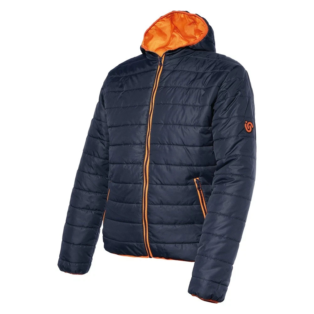 ISSA GREENWICH DOWN JACKET BLUE/ORANGE SIZE L