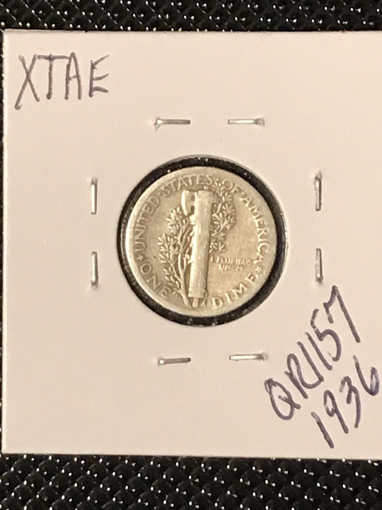 1936 Mercury Dime VG