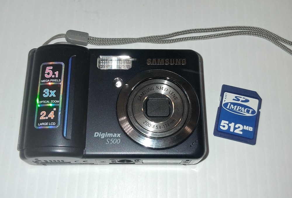 Samsung Digimax S500 5.1MP Digital Camera Black