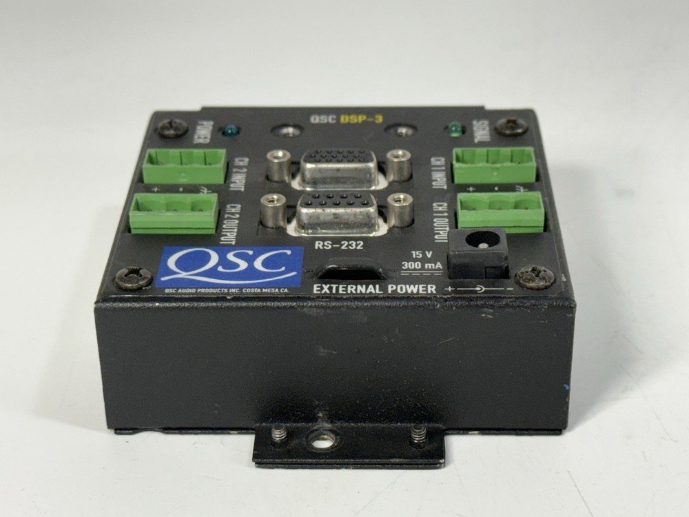 QSC DSP-3 Digital Signal Processor Module ~ No Power Supply / WORKING