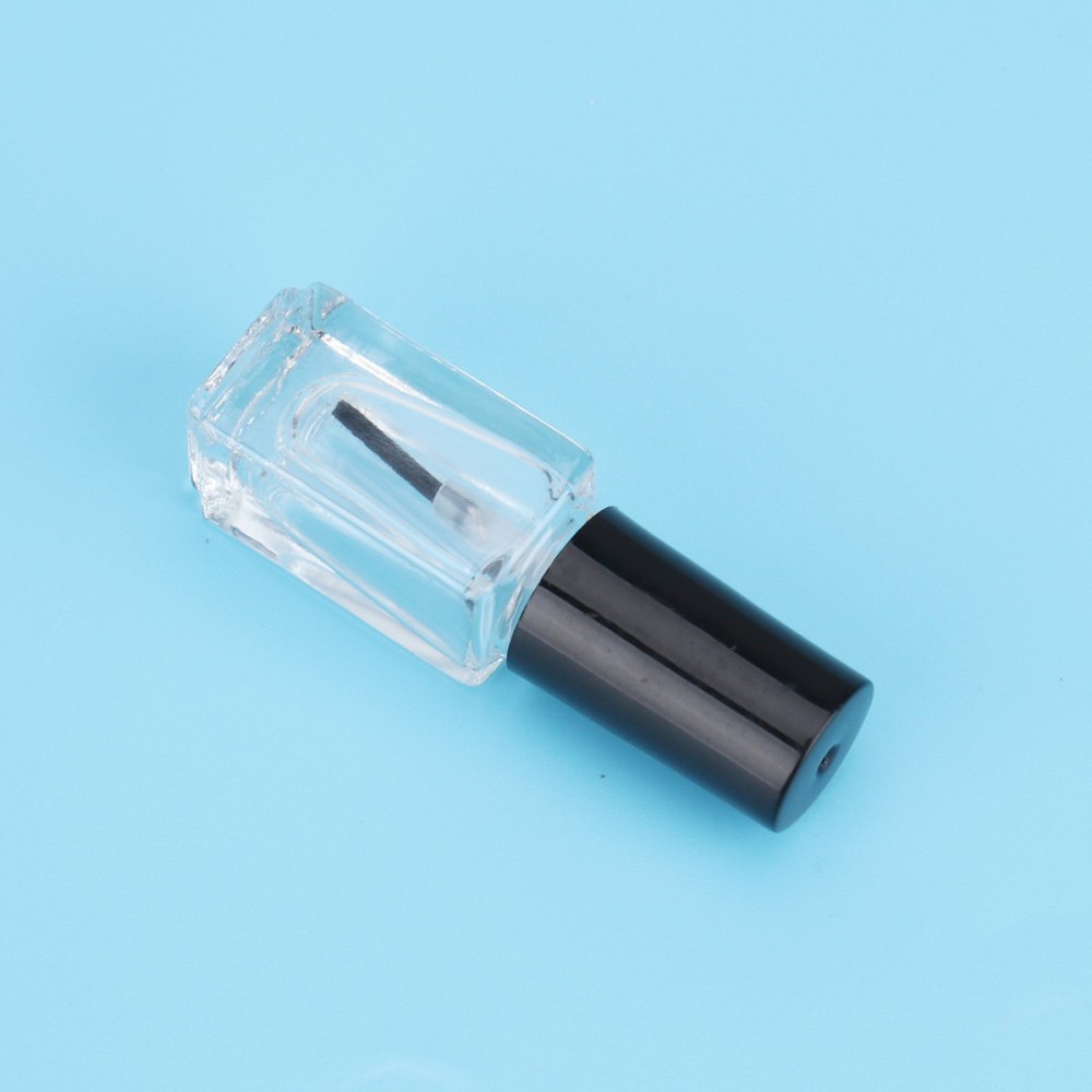 5Pcs 5 Nail Polish Bottles Empty Clear Bottles with Brush Caps
