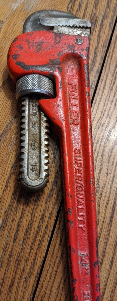 Vintage Fuller Tools Super Quality 14" Pipe Wrench Tool