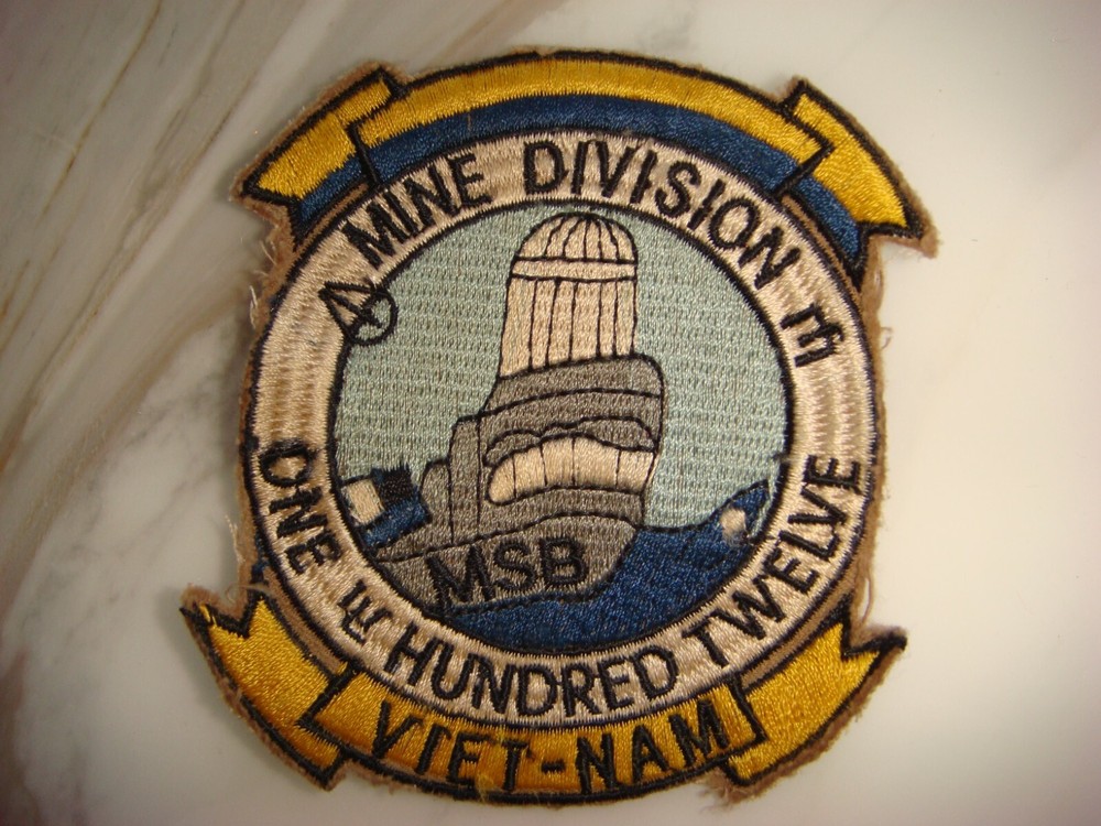 US NAVY MINE DIVISION 112, VIETNAM WAR PATCH