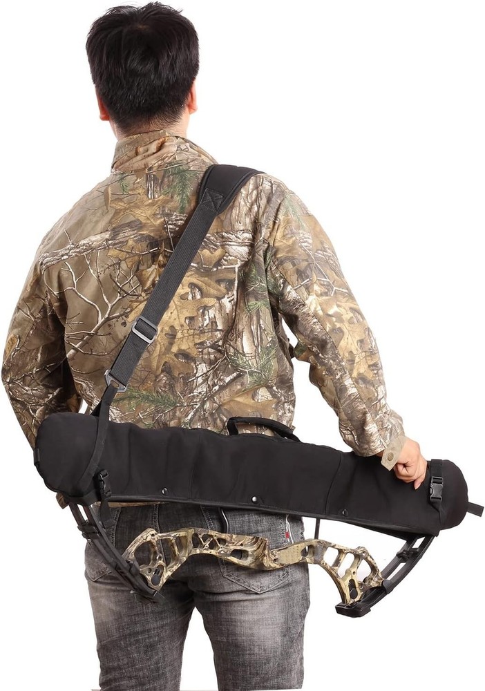 Archery Bow Sling Case Shoulder Strap Carrying Protective Compact Bag
