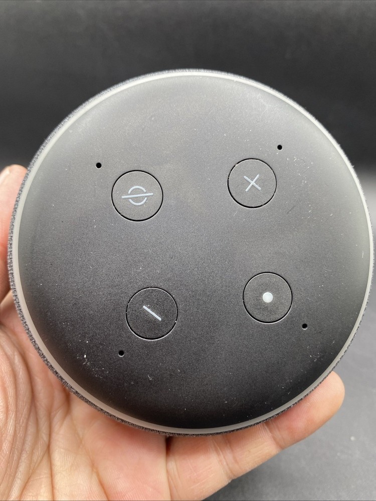 Amazon Echo Dot (3rd Generation) Smart Speaker - Charcoal W/Power Adapter Flaws