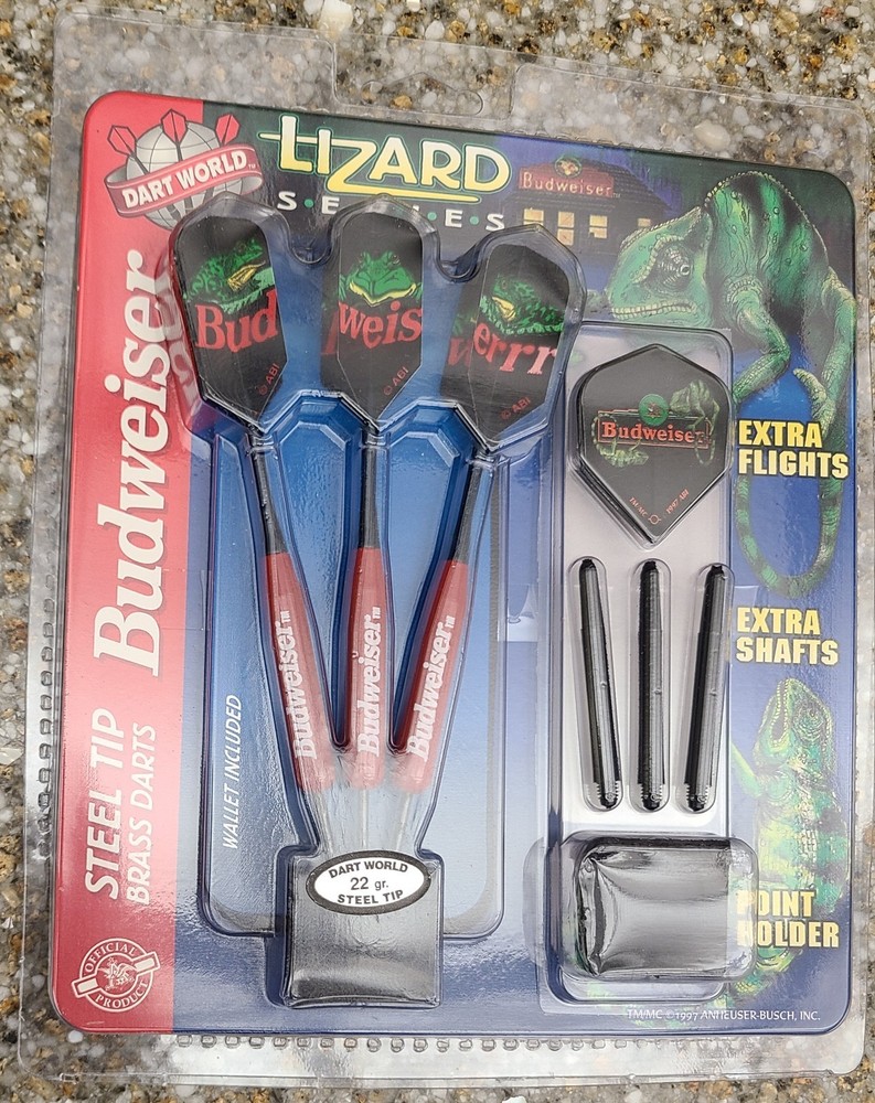 BUDWEISER LIZARD SERIES STEEL TIP BRASS DARTS