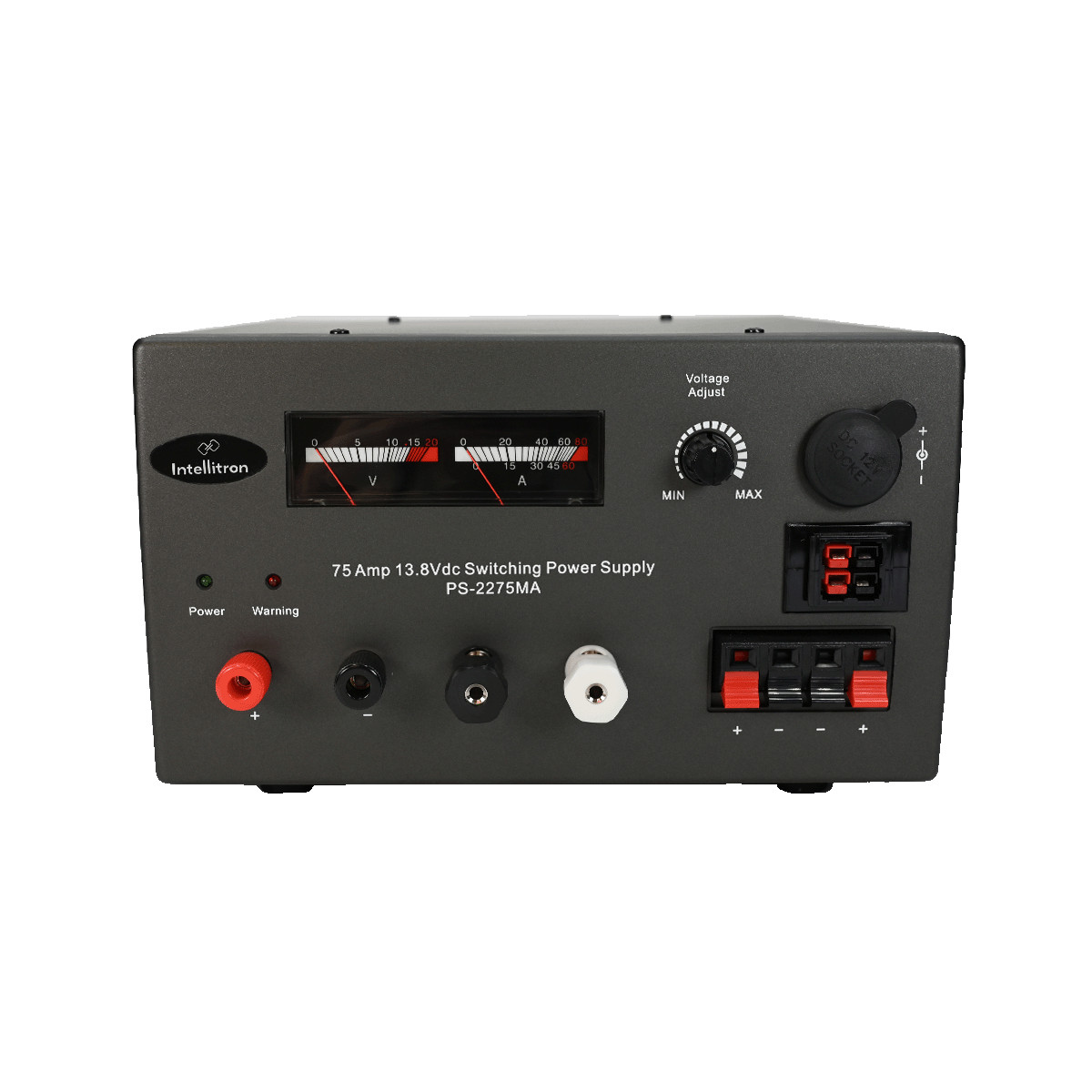 Intellitron PS-2275MA 75amp Switching Power Supply with Voltage Meters
