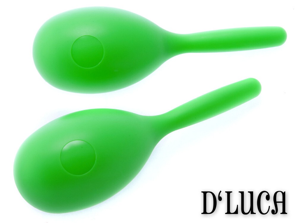 D'Luca Percussion Green Fish Style Plastic Maraca