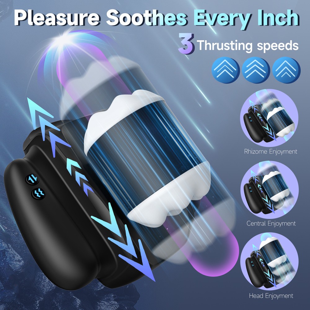 Male Masturbator APP control Automatic Vibrator Thrusting Cup Stroker Lubricants
