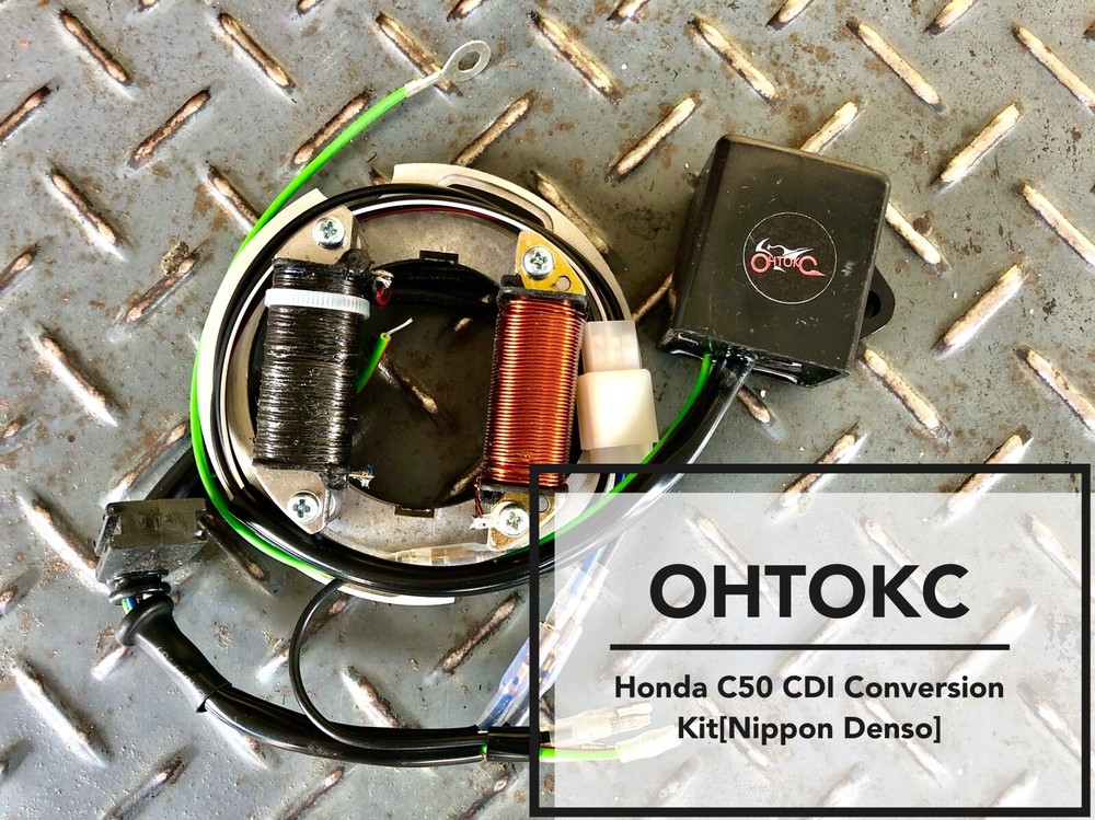 Honda C50 CDI Conversion Kit [Nippon Denso Flywheel] Electronic Ignition