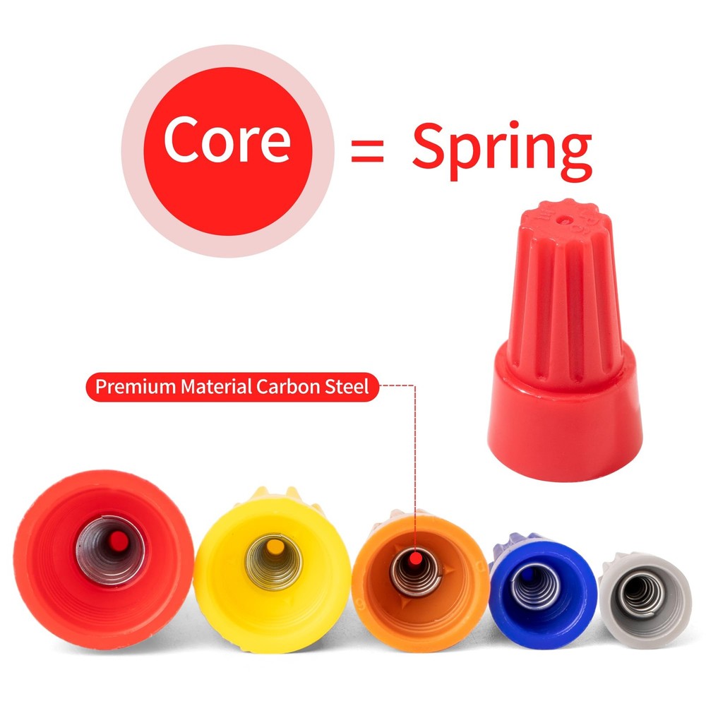 122 Pcs Colorful Wire Twist Nuts Electrical Wire Insert Twist Caps Connectors