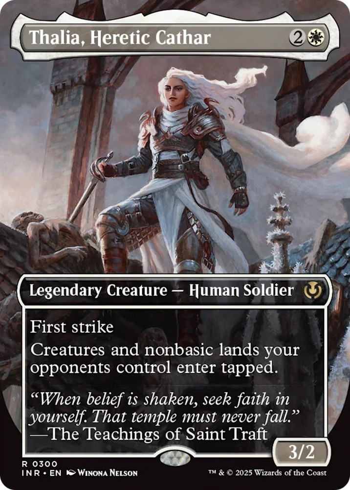 Thalia, Heretic Cathar (borderless) [Innistrad Remastered]