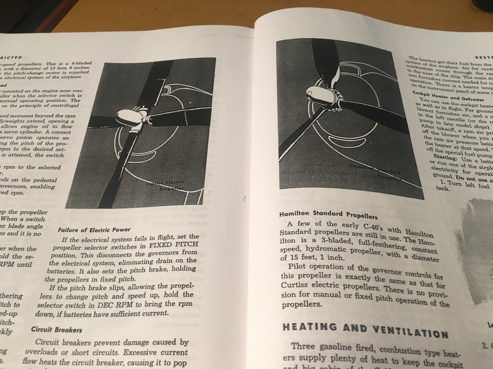 Curtiss C-46 Commando Pilot Training Manual