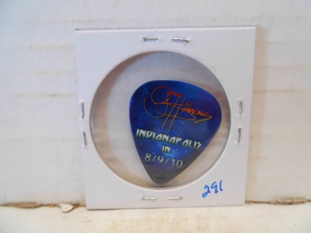 KISS "GENE SIMMONS" 8/09/2010 GUITAR PICK~READ DESCRIPTION #11~19