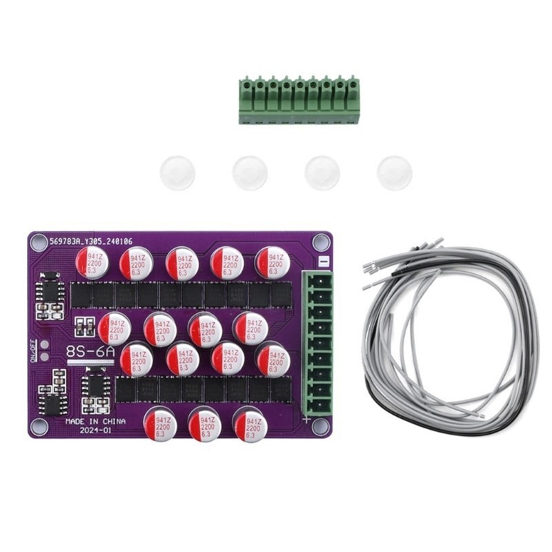 8S 6A Energy Transfer Balancing Module Adjustable Current Large Capacity