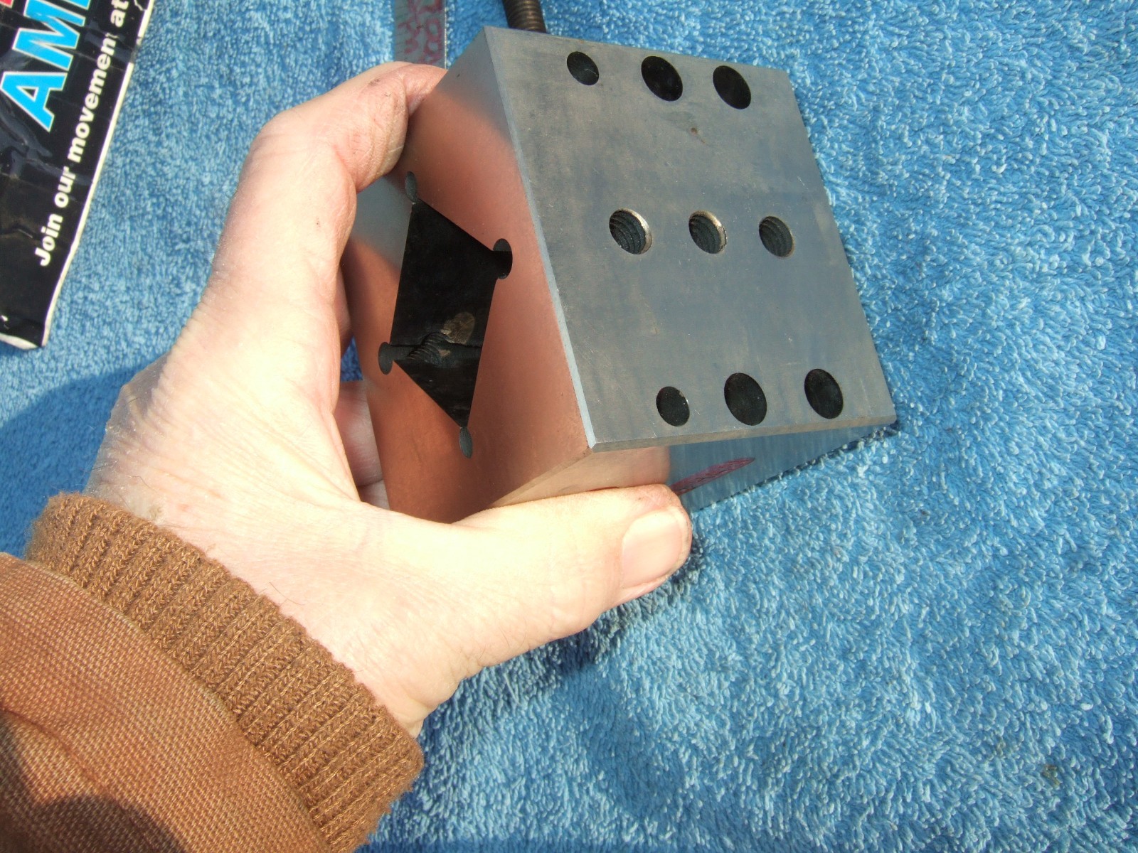 V BLOCK LRG 3 X 3 X 2.8 USA TOOLMAKER MADE 4 YOUR BRIDGPORT MACHINIST GRIND QA