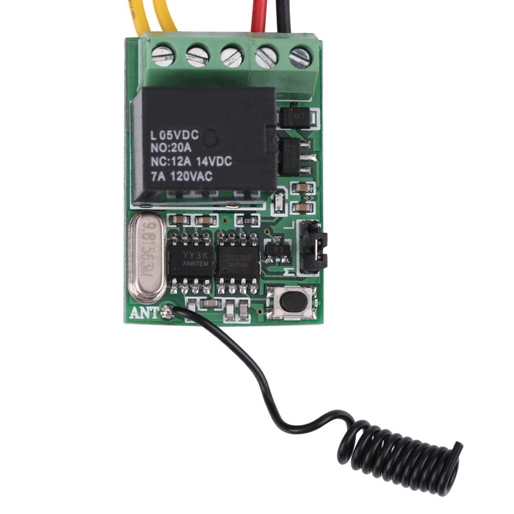 DC 4V 5V 6V 7.4V 9V 12V Wireless Relay Remote Control One Key Switch Receiver✈