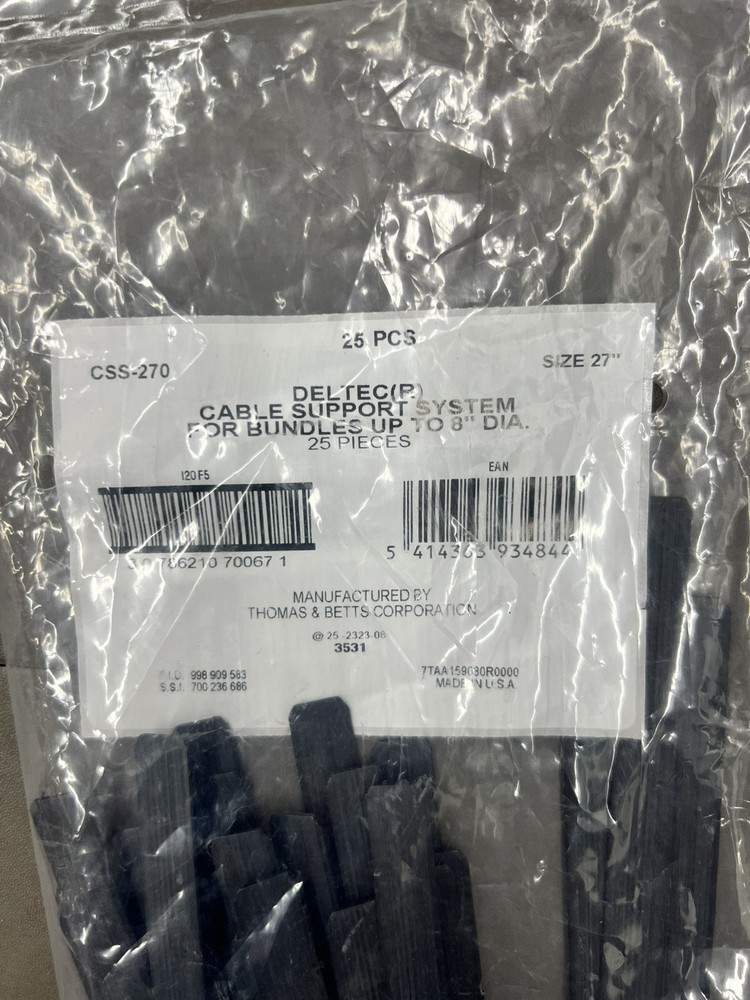 Thomas & Betts Size 27” Deltec Cable Support Systems - CSS-270 - 25 Count