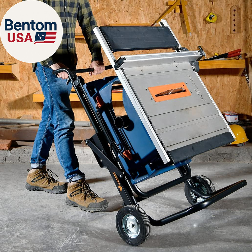 Portable Table Saw Stand, 330 Lbs Load Capacity Rolling Foldable Table Saw Table