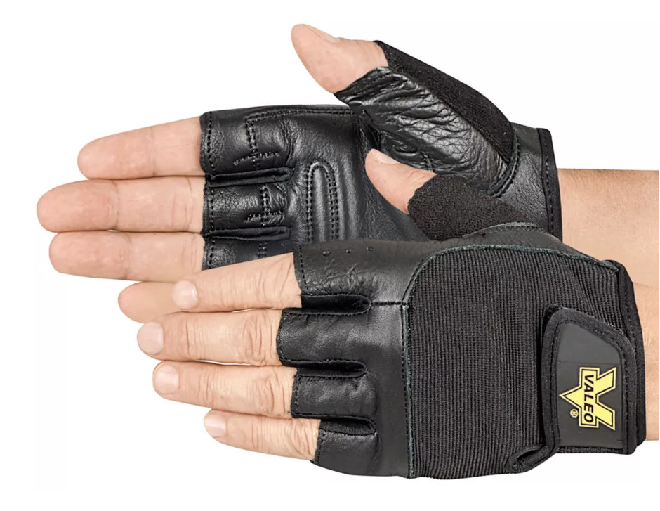 Valeo Leather Padded Lifting Gloves - Large