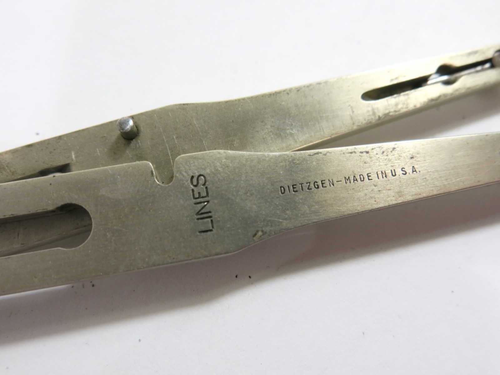 Vintage Dietzgen Made in USA 7 1/4" Proportional Dividers with Original Case