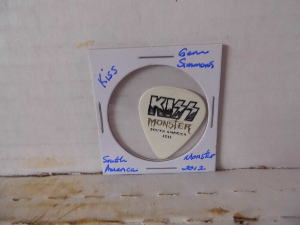 KISS GENE SIMMONS 2012 MONSTER SOUTH AMIERCA GUITAR PICK~READ DESCRIPTION (17/1)