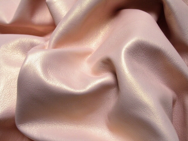 Leather Hides Pearlized Baby Pink