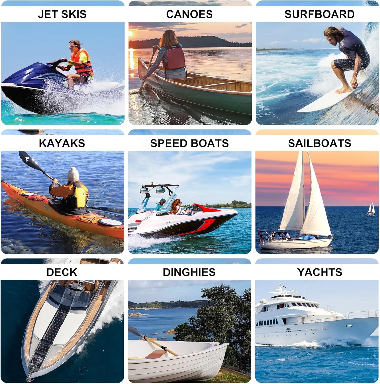 Marine Fiberglass Repair Kit, Gel Coat Repair Kit for Boats (White), Fiberglass