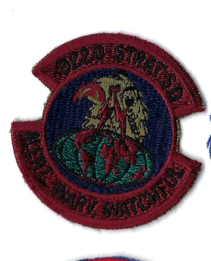 PATCH USAF  922ND STRATEGIC SQ HELLENIKON AB  GREECE           B7-14
