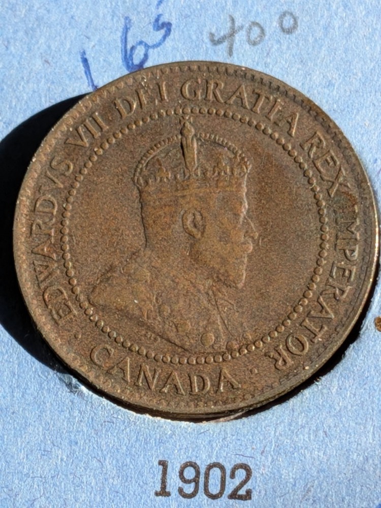 1902-1905 4 Canada Large One Cent