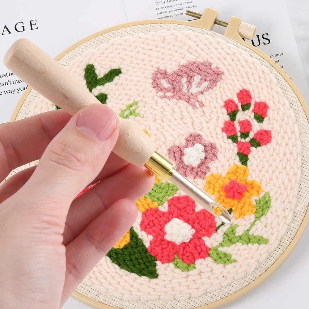 11Pcs Punch Needle Tool Kit Embroidery Stitching Punch Needle & Needle5125