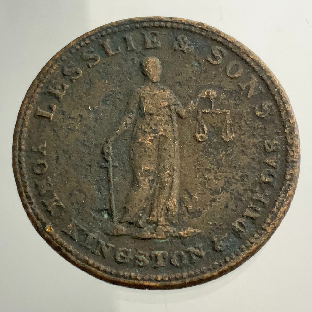 Upper Canada Half Penny Token Lesslie & Sons JJ813