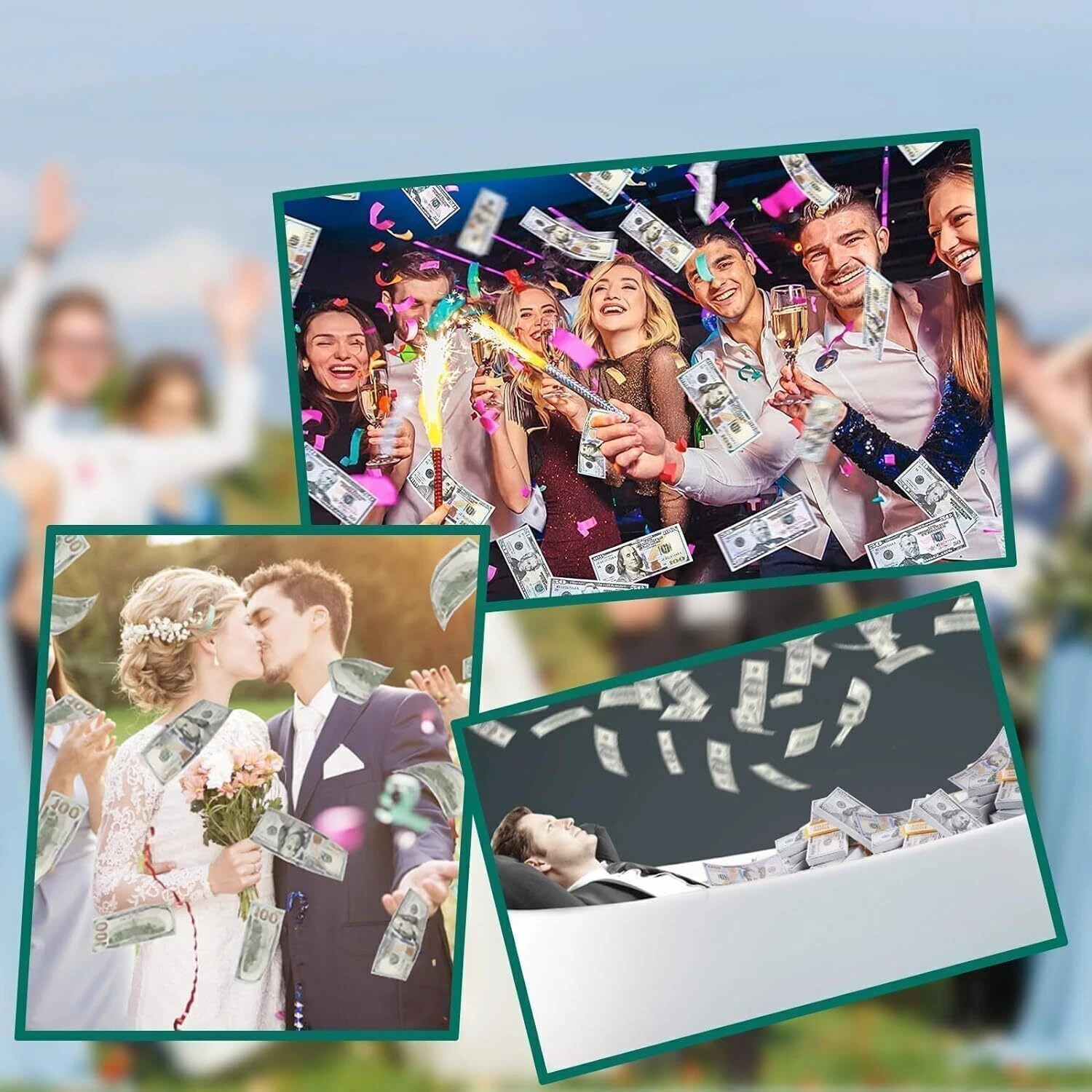 1000pcs(100K) money props toy play fake bills for video Learning Education Toys