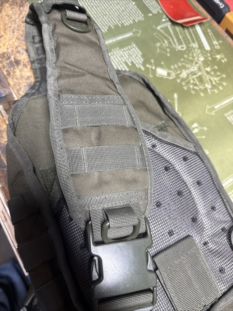 EDC Concealed Carry Sling Bag With Hook and Loop & Universal Adjustable Holster