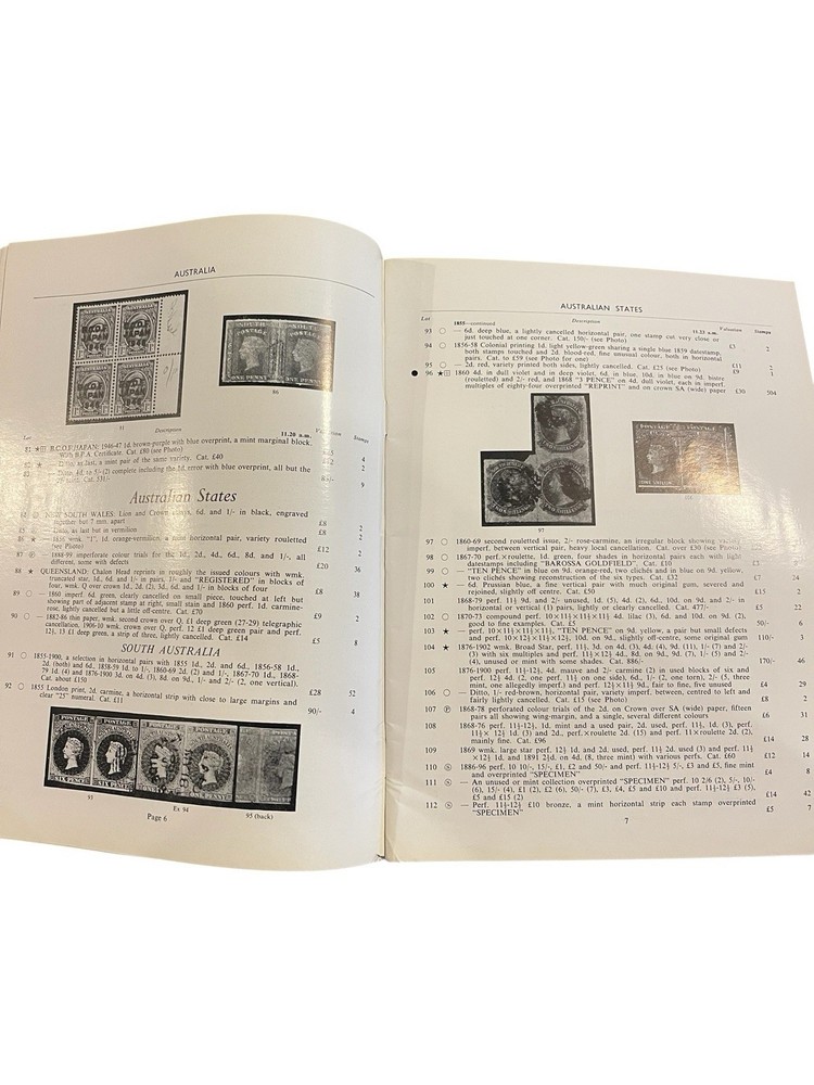 1957 Robson Lowe British Empire Stamp Auction Catalogue + Prices Realised