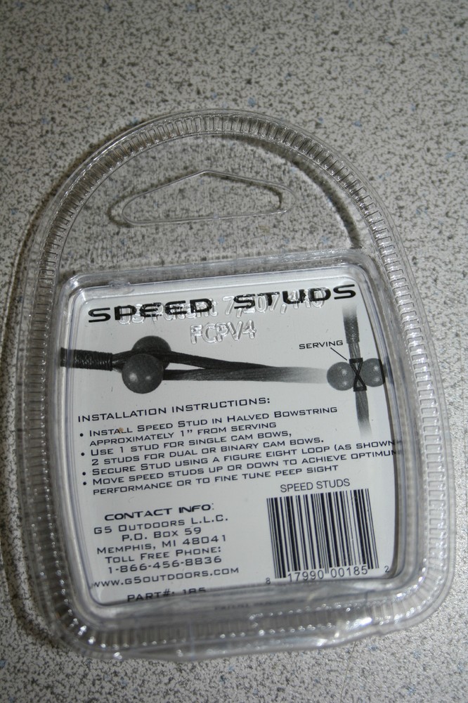 1055 New In Package G5 Meta Bow Speed Studs 185, 2 Pack
