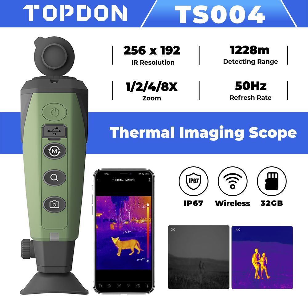 2025 TOPDON TS004 Thermal Monocular Camera Wireless Connection