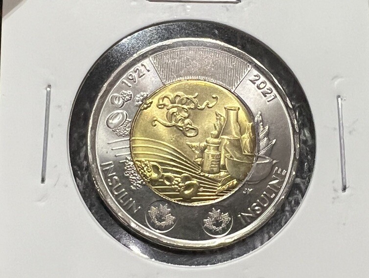 2021 Canada Toonie Insulin, $2.00 - from Mint roll