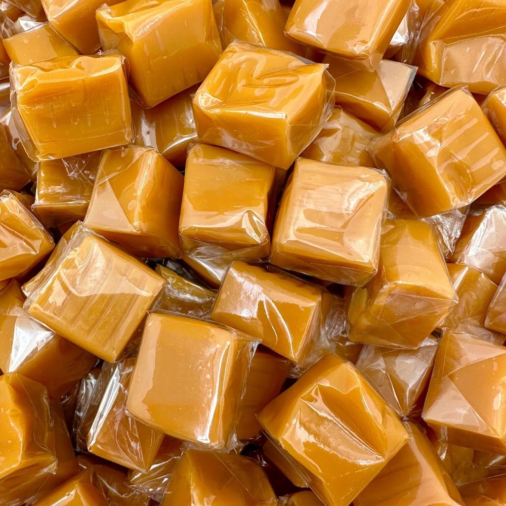 Vanilla Caramel Squares Candy, Individually Wrapped, 1,5 Pound Pack