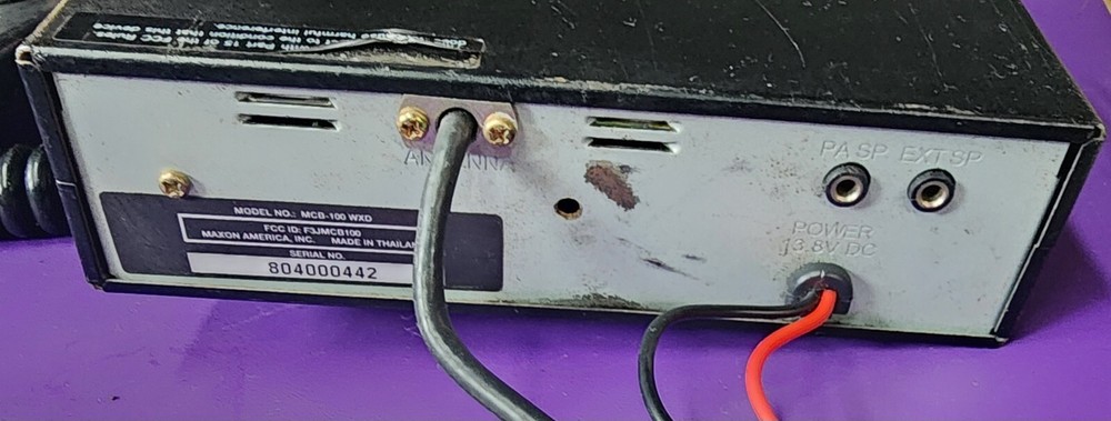 Maxon MCB-100 WXD Mobile CB Radio UNTESTED