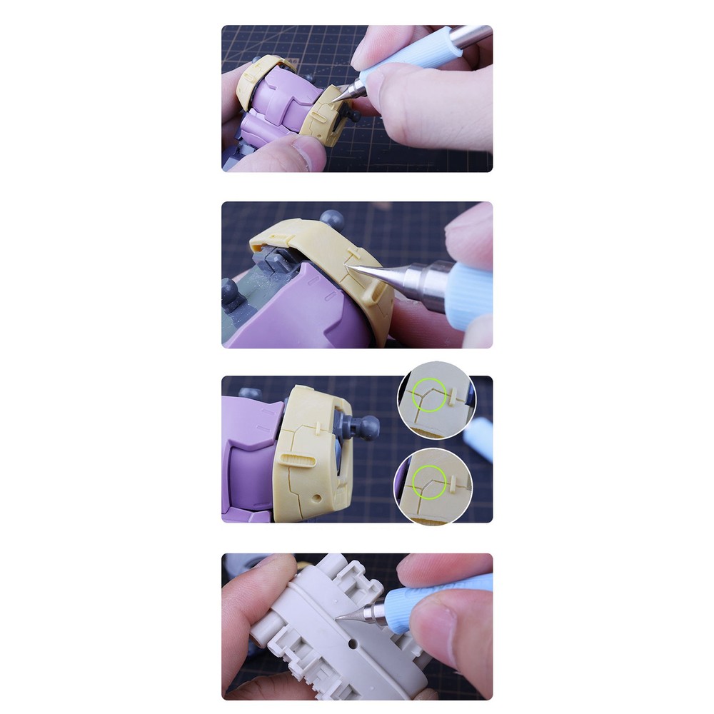 Modeling Scriber Tool Military Model Engraved Needle Pen With Grinding Stone D
