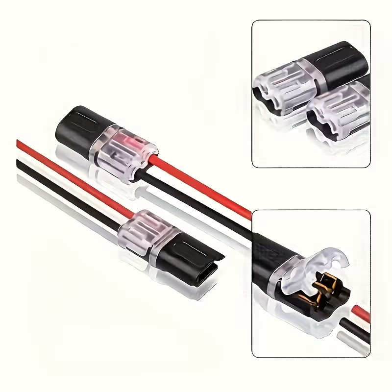 80 PCS Plug-In Quick Wire Connectors, Reusable Clamp Terminal Blocks for Cables