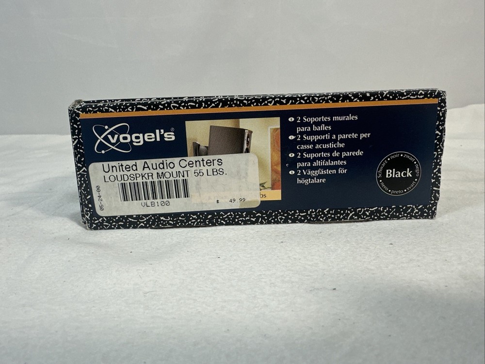 NOB Evolution VLB-100 Loudspeaker Wall Brackets WITH mounting Hardware