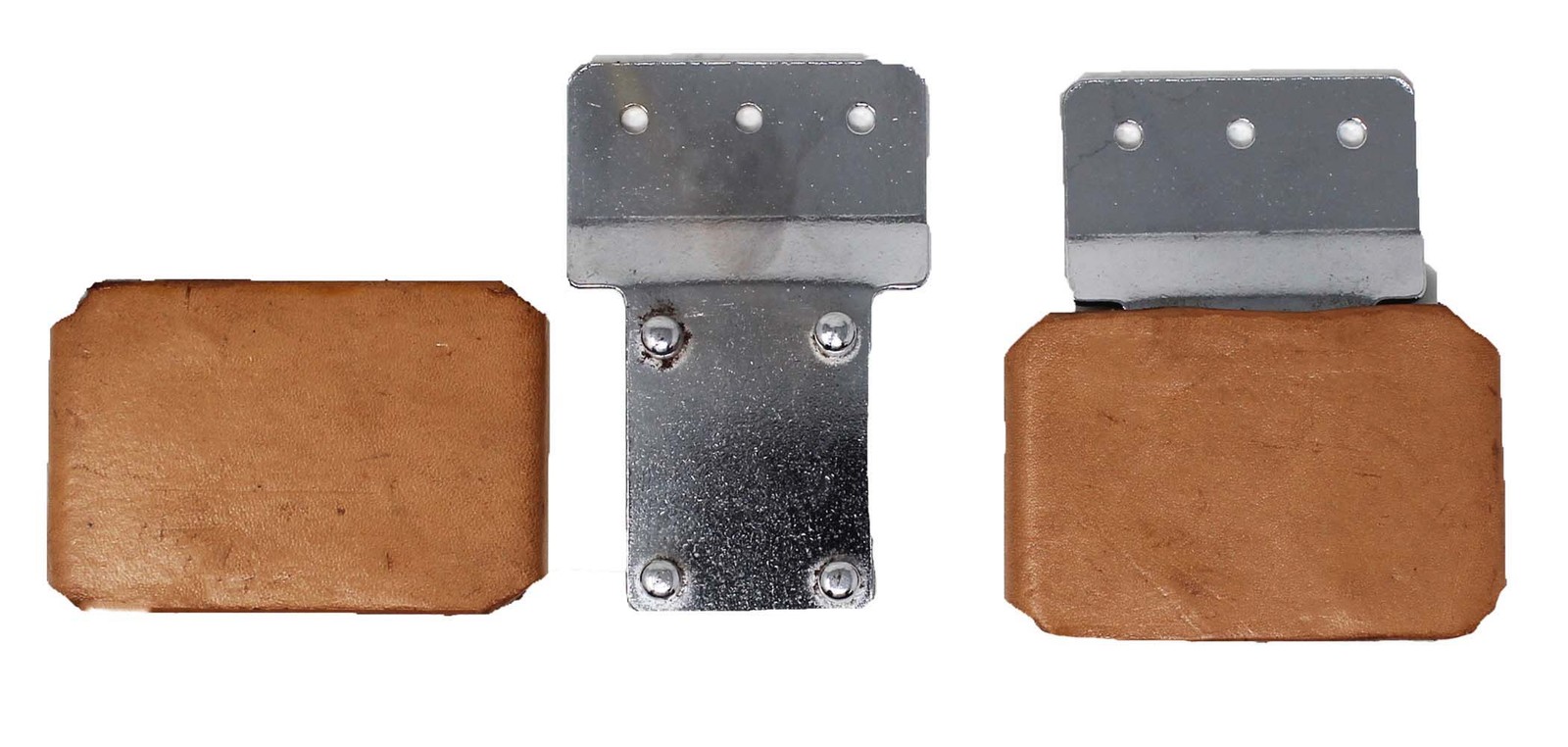 2-1/2" Blevins Buckle Set (2-Pack) – Tan Leather Covered Saddle Buckles |