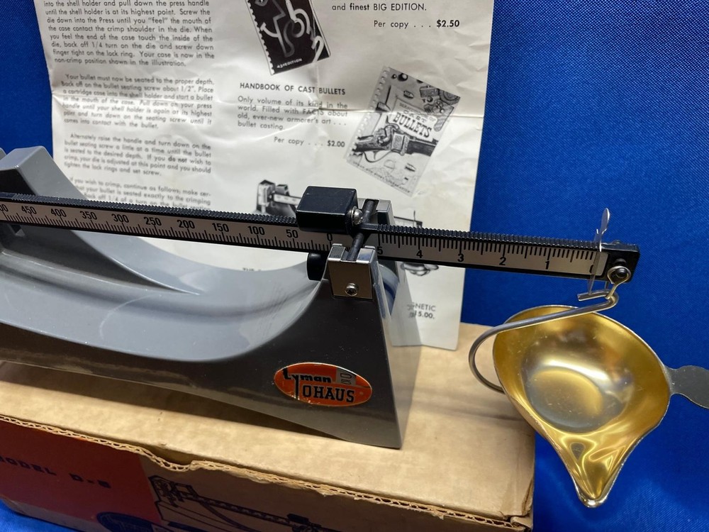 Lyman Ohaus Model D-5 Precision Loading Scale