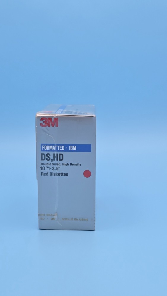 3M Imation IBM Formatted High Density 3.5" Floppy Diskettes COLOR RED